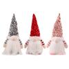 Sequins Christmas Gnome Decorations Forest Man with Light Faceless Doll Ornaments Home Holiday 2024 New Year Party Gift