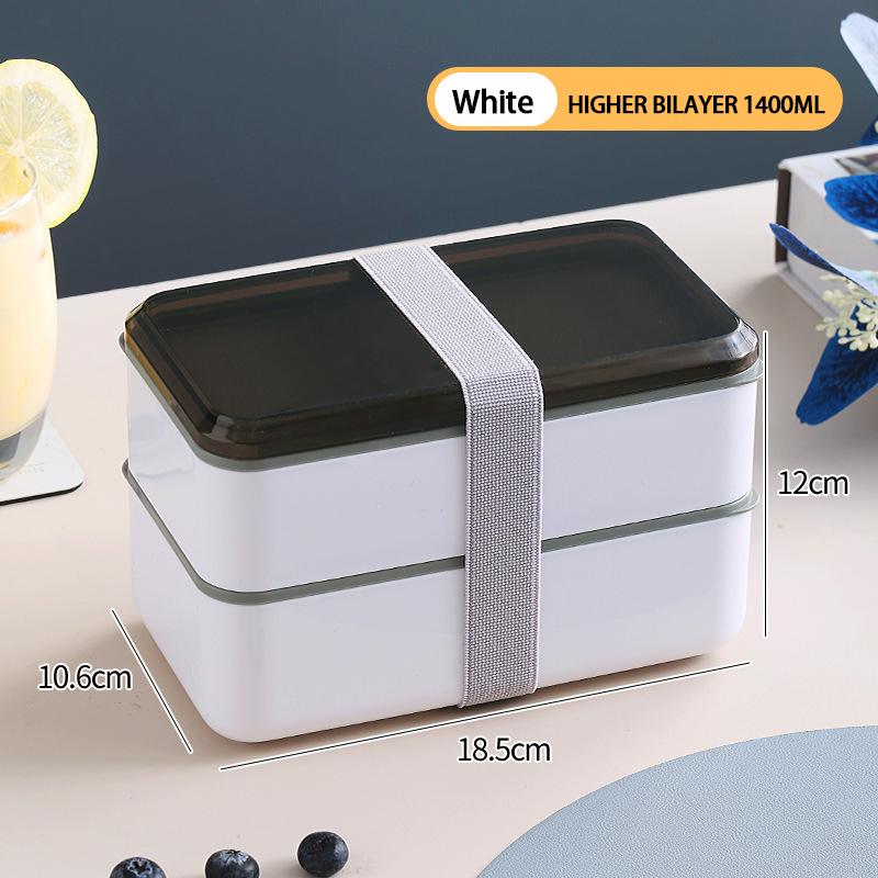 Ланч-бокс под дерево, большой вместимости, двухслойный, герметичный, микроволновая печь, бенто-бокс, хранение еды, портативная посуда