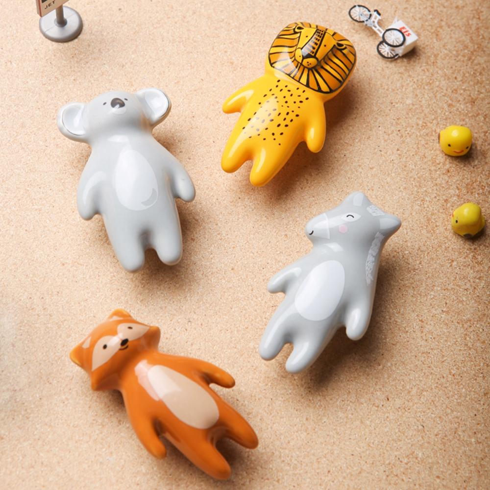 Cartoon Home Decor Panda Children's Room Cabinet Handles Drawer Pulls Furniture Hardware Door Knobs