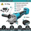 125MM 588VF Brushless Electric Angle Grinder Digital Display Cutting Machine Power Tools + Lithium-Ion Battery For 18V Battery New