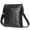 Genuine Leather Men's Business Vertical Crossbody Bag with Cowhide Top Layer Simple Soft Shoulder Bag
