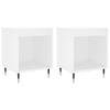 Nightstands 2 pcs White 40 x 35 x 50 cm Engineered Wood