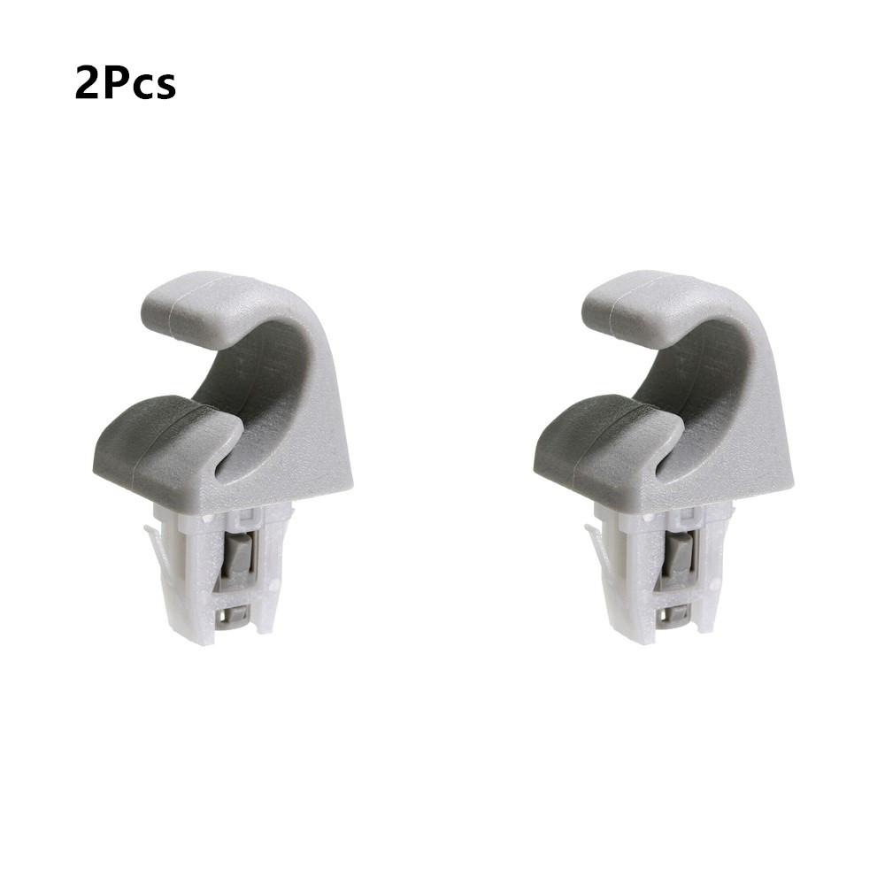 New 2Pcs Sun Visor Hook Clips Bracket For Toyota Camry Highlander Prius 74348-33040