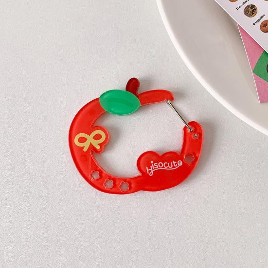 Карабин Брелок Звезда Клубничный Торт Форма Брелок Крючок Аксессуар для Ежедневного Ношения Многоцелевой Зажим