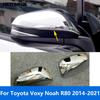 Для Toyota Voxy Noah R80 2014- Хромированные накладки-защитные колпачки на зеркала заднего вида и боковые двери Аксессуары Стайлинг автомобиля