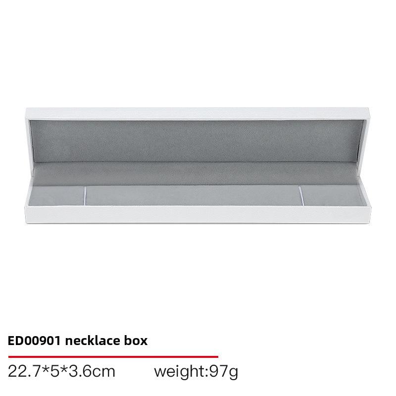 Высококачественная кожаная шкатулка для колец, браслетов и ожерелий