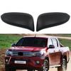 Матовая черная накладка на зеркало заднего вида Для 2015- Toyota Hilux Revo