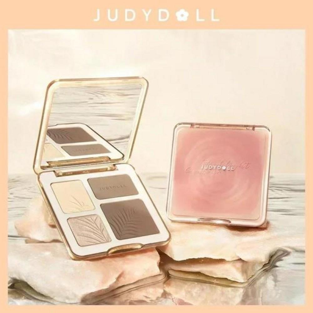 Judydoll Long Lasting 3D Highlighter Contour Bronzer Palette Nude Makeup Natural Color Rendering Waterproof, 1.A01, 1 шт.