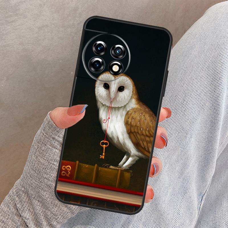 Cartoon Owl Cover For OnePlus Nord CE 4 2 3 Lite N10 N20 N30 OnePlus 13 12 11 10 Pro 12R 13R 10T 8T Case