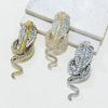New Men's Personality Creative Snake Brooch Alloy Rhinestone Pin Fashion Accessories
