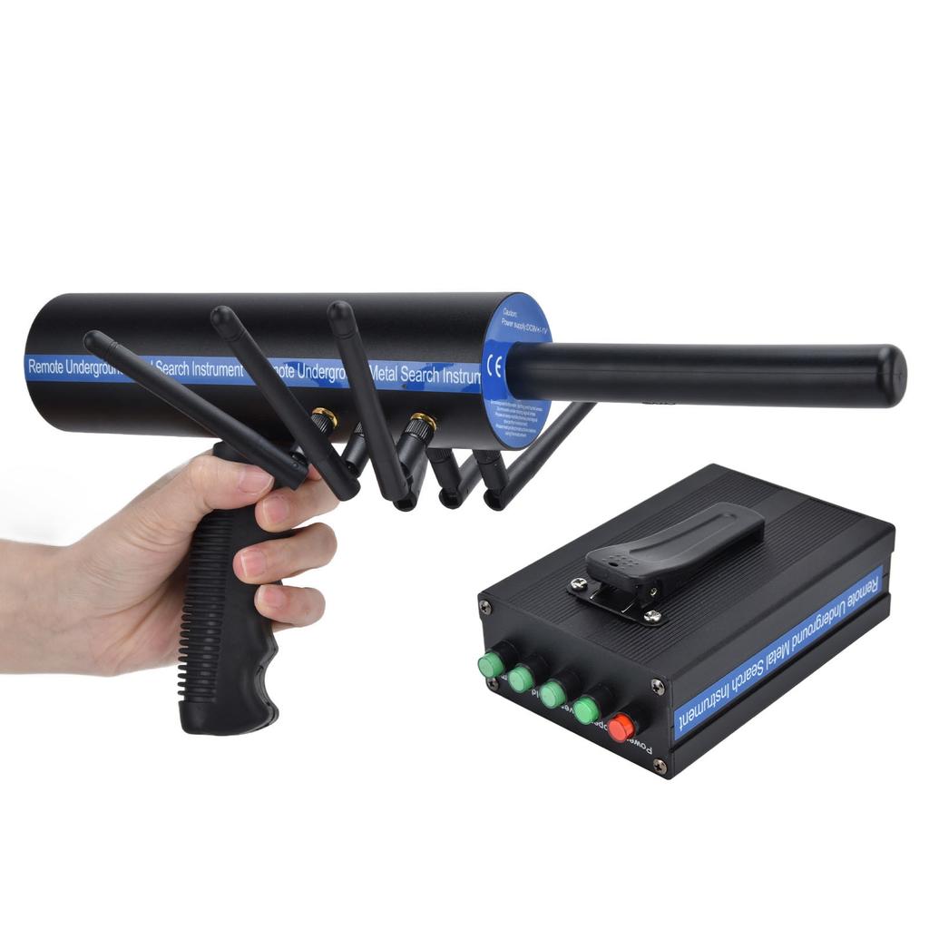 Металлоискатель AKS, ручной металлоискатель с 6 антеннами и дальностью действия 1000 метров, высокая точность, черный цвет