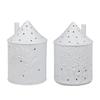Ceramics Candlestick House Shaped Candle Cup Perfect for Wedding Party Home Decoration Ceramic DIY Candles Holder