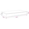 Seat Cushion SOEST 100percent  Polyester Leaf Design 120 x 80 x 15 cm