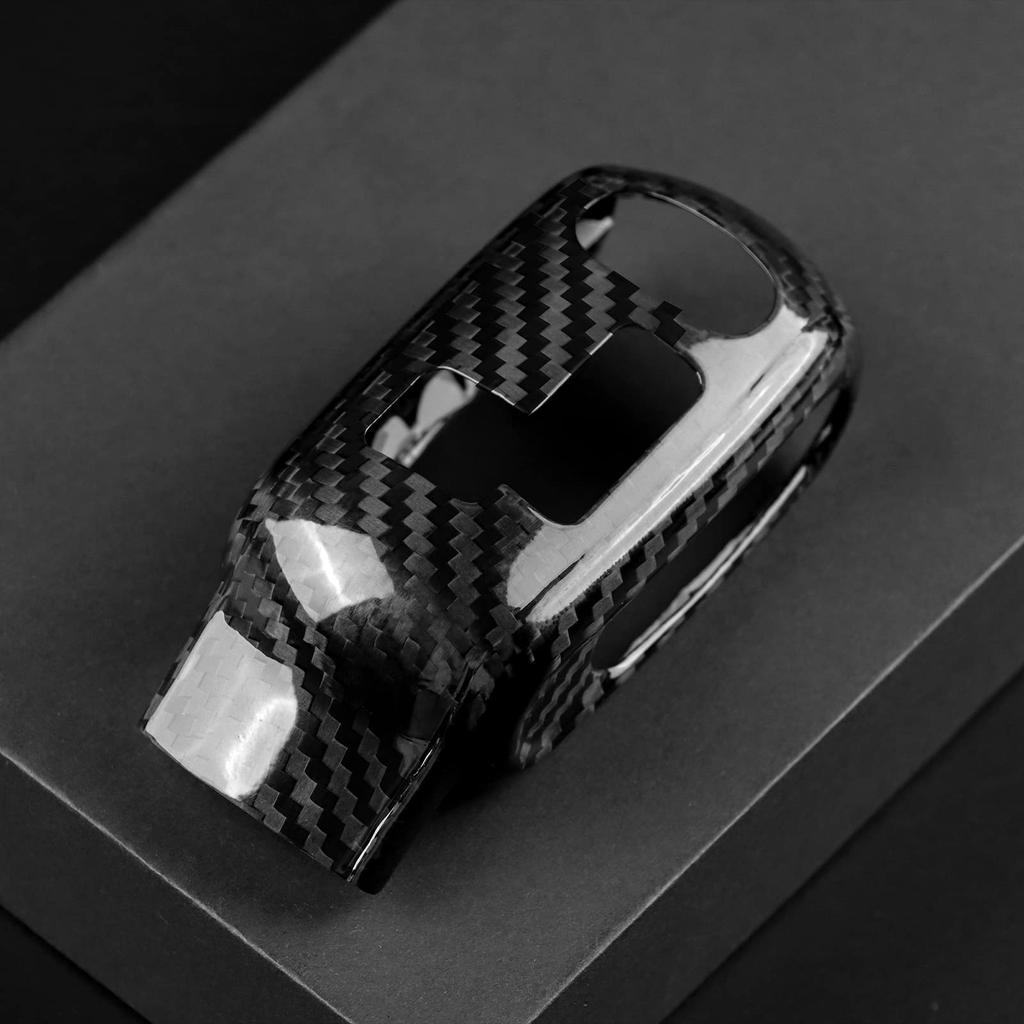 AIRSPEED Accessory Real Hard Carbon Fiber Car Gear Shift Knob Headcover Sticker for Mini