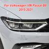 2pcs TPU Sticker Car Headlight Protective Film Headlamp Transparent Black Car Accessories For Volkswagen VW Passat B8 2015-2025