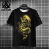 Мужская футболка с драконом и 3d принтом, летняя уличная мода, топ с коротким рукавом, мужская футболка с круглым вырезом, большие размеры, 2024, новогодняя футболка, мужская одежда