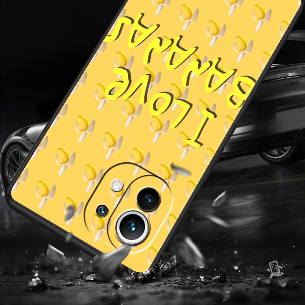 Funny Bite Apple Banana Phone Case Cover for Xiaomi Mi 17 Pro Max 15 14 13 12 11 Ultra 15T 14T 13T 12T Pro Lite Soft TPU Shell