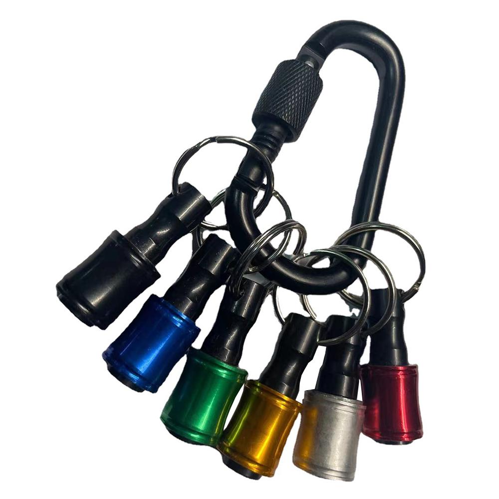 6 ШТ Держатель для бит отвертки 1 КОМПЛЕКТ 60 мм/2,36 дюйма Алюминиевый сплав Карабин Новый