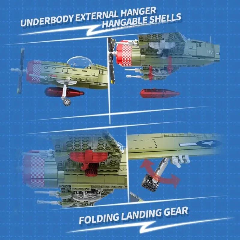 Различные типы ww2 Армия P47 Истребитель Строительные блоки Спитфайр Военный Солдат Фигурки Пилота Оружейные Кирпичики Игрушки Самолеты для детей