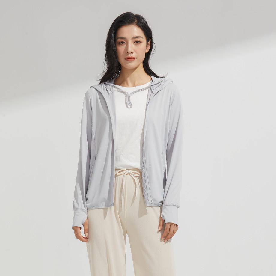 Унисекс летняя куртка из ледяного шелка с защитой от УФ-лучей и съемным козырьком - быстросохнущая, дышащая для рыбалки