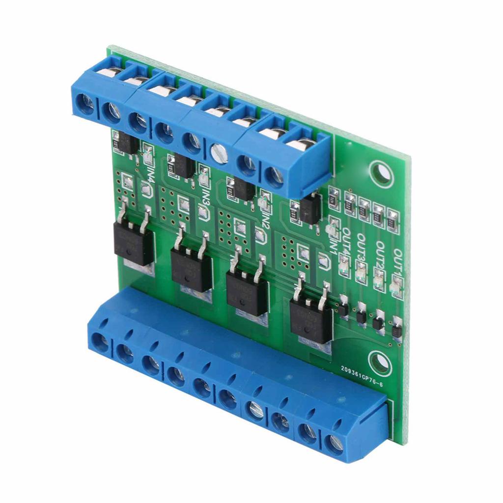 2 шт. Модуль MOS 4-канальный MOSFET-транзисторный модуль Плата усилителя ПЛК с оптоизоляцией Драйвер YYNM0S 4