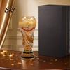 Durable Beer Mug Trophy Glass, 480ml Football Cup, Champion Shaped Soccer Party Gift for Lovers Glass
