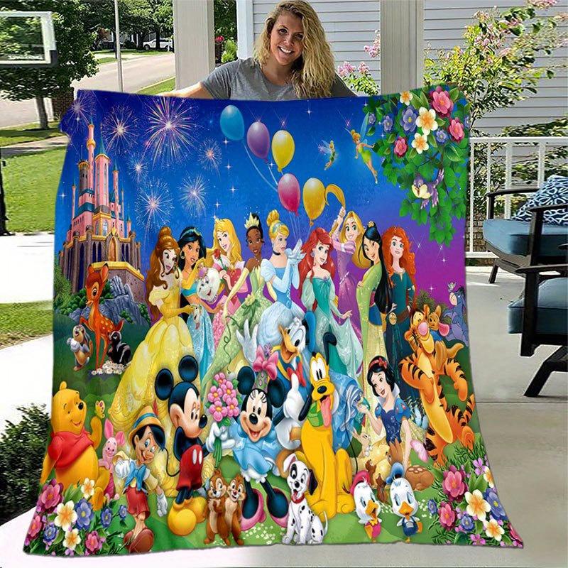 Mickey and Minnie Cartoon Blanket: Adorable, Warm, and Perfect for Home Decoration  Living Room, Travel, and All Seasons