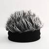 Креативная шапка-парик, забавные короткие шапки для волос для женщин и мужчин, новинка, уличная шапка-бини в стиле хип-хоп, шипы, искусственные волосы, забавные ретро-шапки