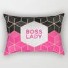 Pillowcase Geometric Printed Polyester Rectangle Cushion Pillow Cover for Home