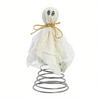 Halloween Ghost Tree Topper Spooky Small Gauze Ghost Christmas Treetop Ornaments for Halloween Party Home Decor