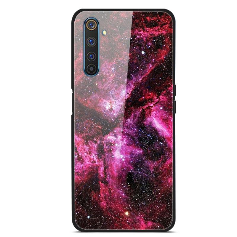 Для OPPO Realme 6 pro Чехлы Закаленное Стекло Задняя Крышка Телефона для Realme 6pro Силиконовые Бамперы Чехлы coque на Realme6 6S 6 s 6i
