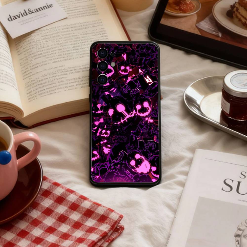Чехол для телефона Five N-Nights At F-Freddys Fnaf для Samsung S 25,24,23,22,30,21,10,9,Ultra,Plus,Lite,FE,4,5 G Мягкий черный чехол