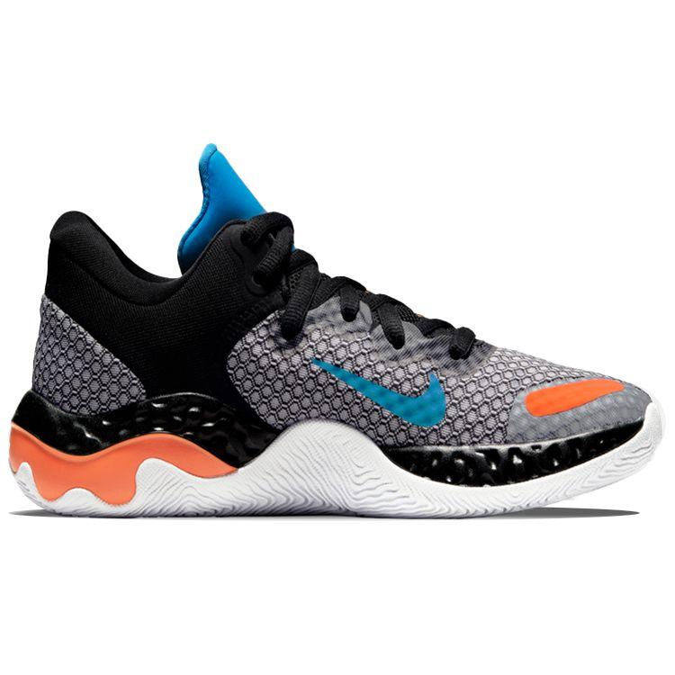 Nike Кроссовки унисекс Renew Elevate 2 Black Total Orange Белые Светло-Фото-Синие CW3406-003