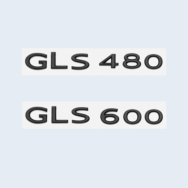 New Chrome Black Letters GLS480 GLS600 V12 Emblem for Benz Maybach GLS Class Car Fender Trunk Rear X167 Logo Sticker gos0