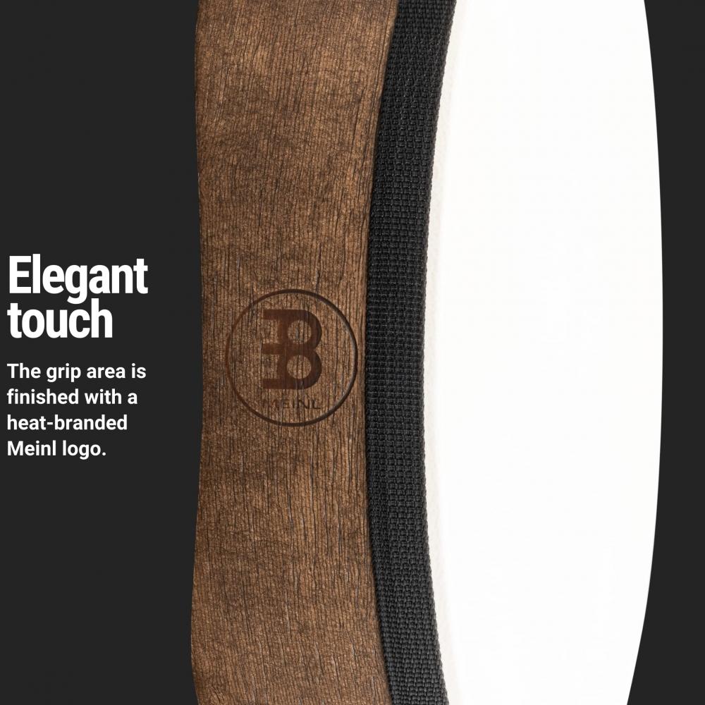 MEINL Percussion Традиционный тамбурин из козьей кожи из нержавеющей стали с джинглами 2 ряда TAH2WB