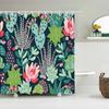 Cactus Shower Curtains Waterproof Polyester Fabric Shower Curtains Tropical Plants Bathroom Screen Curtain Home Decor 180X180cm