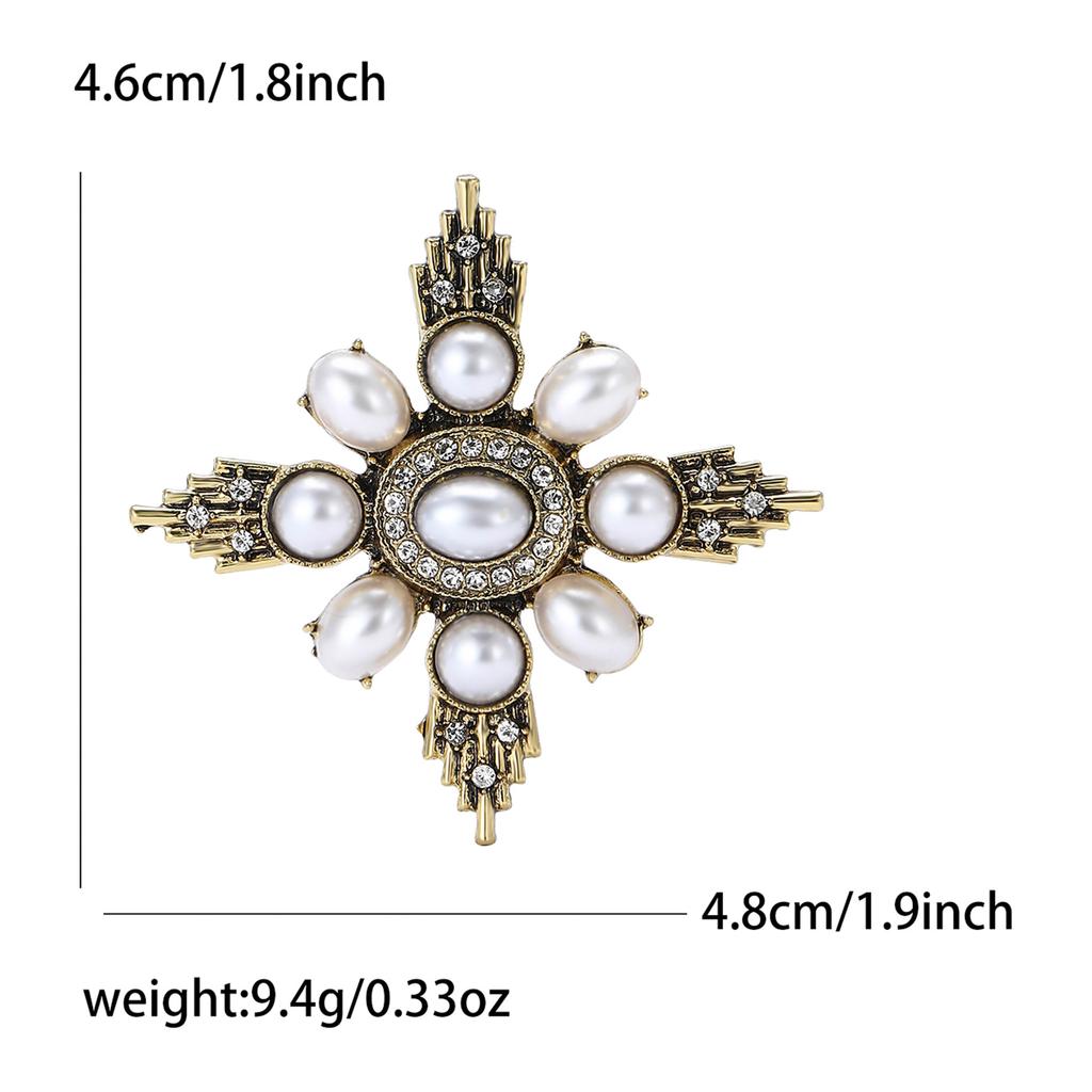 Винтажный сплав маленькая жемчужина барочная брошь модная универсальная женская одежда корсаж украшение булавка