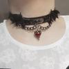 Halloween Girl Retro Gothic Punk Style Necklace Devil Wings Pendant Collar Gothic Halloween Necklace Punk