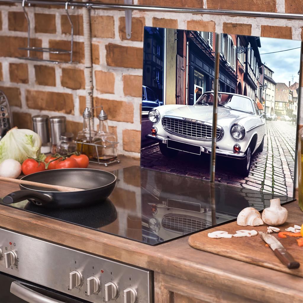 Szklana płyta ochronna na kuchenkę 2x30x52 Auto