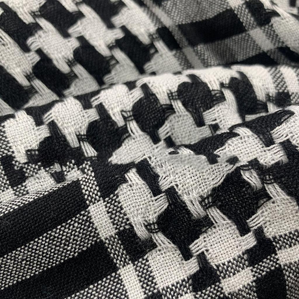 Lightweight Adult Lattice Pattern Shemagh Scarf Multi Purpose Headscarf Adjustable Religious Scarf Outdoor Headwrap