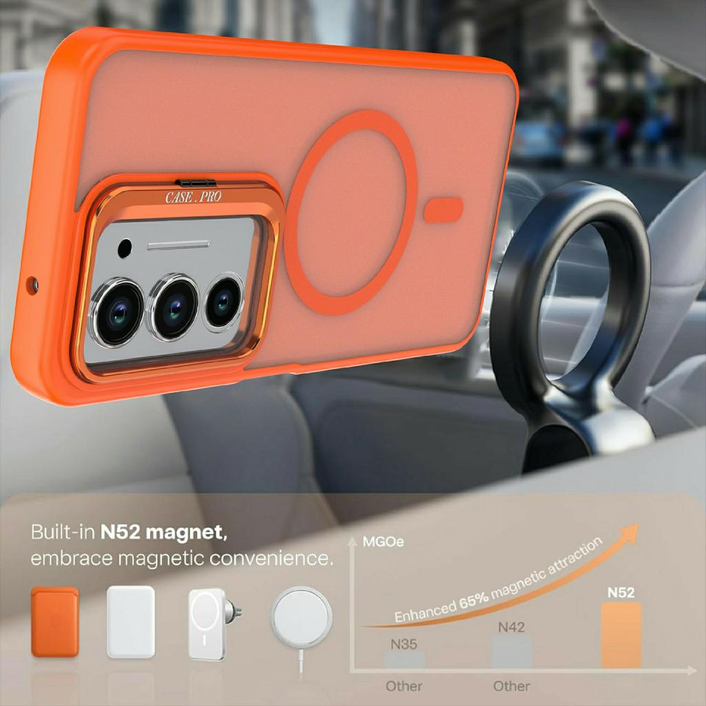 Для Xiaomi Redmi 15 4G (США) (171 мм) Магнитный чехол Складная подставка Матовый PC + TPU Чехол для телефона
