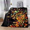 Butterfly Blanket Print Fleece Blanket Throw Light Weight Warm Blanket for Bed Kids Blankets Couch Chair Living Room All Season
