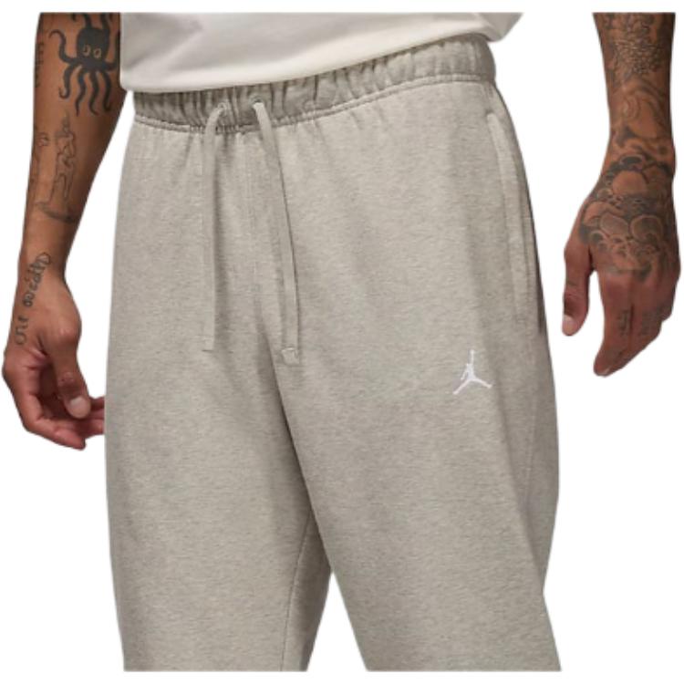 Jordan Спортивные кроссоверы Dri-FIT Быстросохнущие Удобные спортивные штаны Мужские брюки Серо-белые FV8608-050