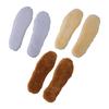 2 Pairs Shoe Insole Insert Fall Winter Warm Thick Fuzzy Wool Blend Soft Cushioning Men Women Snow Boot Inner Sole Foot Pad