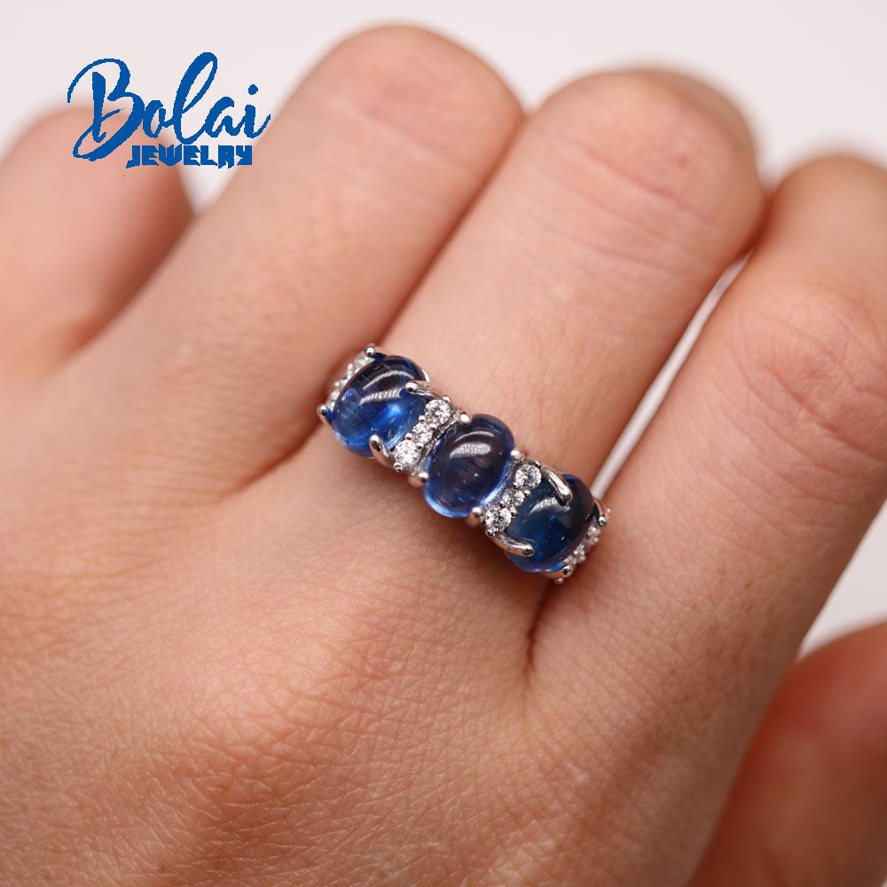 Натуральный кианит, овальные серьги-кольца 5*7 мм, комплект ювелирных изделий из стерлингового серебра 925 пробы, простая женская повседневная одежда, изысканные ювелирные изделия