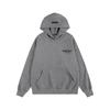 Mens Oversized Hooded Fleece Sweatshirt With Embossed Letter Print - Black Oatmeal Flower Gray Dark Linen
