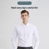 ROMON Мужская рубашка с длинным рукавом, однотонная, в стиле business casual