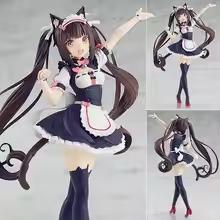 Фигурка Chocola Vanilla из Nekopara Милая Кошка-Горничная Персонажи Аниме Модели Кавайная Статуэтка для Гаража Настольные Украшения Подарок Для Фаната Аниме