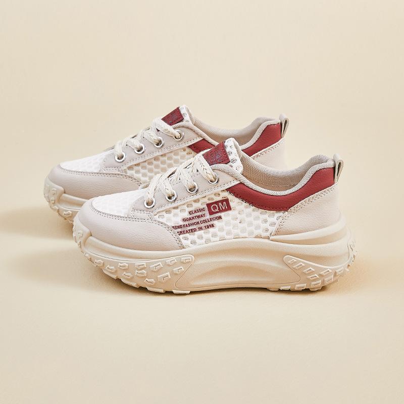 Новые кроссовки для студентов, спортивные, на толстой подошве, увеличивающие рост, повседневные и дышащие