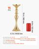 16 PCS Wedding Flower Vase, 38 cm Tall Flower Table Centerpieces, Crystal Banquet Vases Easy Installation, Electroplated Versatile Arrangement Stand